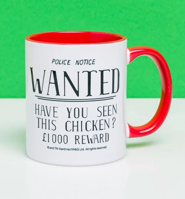 Have You Seen This Chicken? Feathers McGraw Red Mug