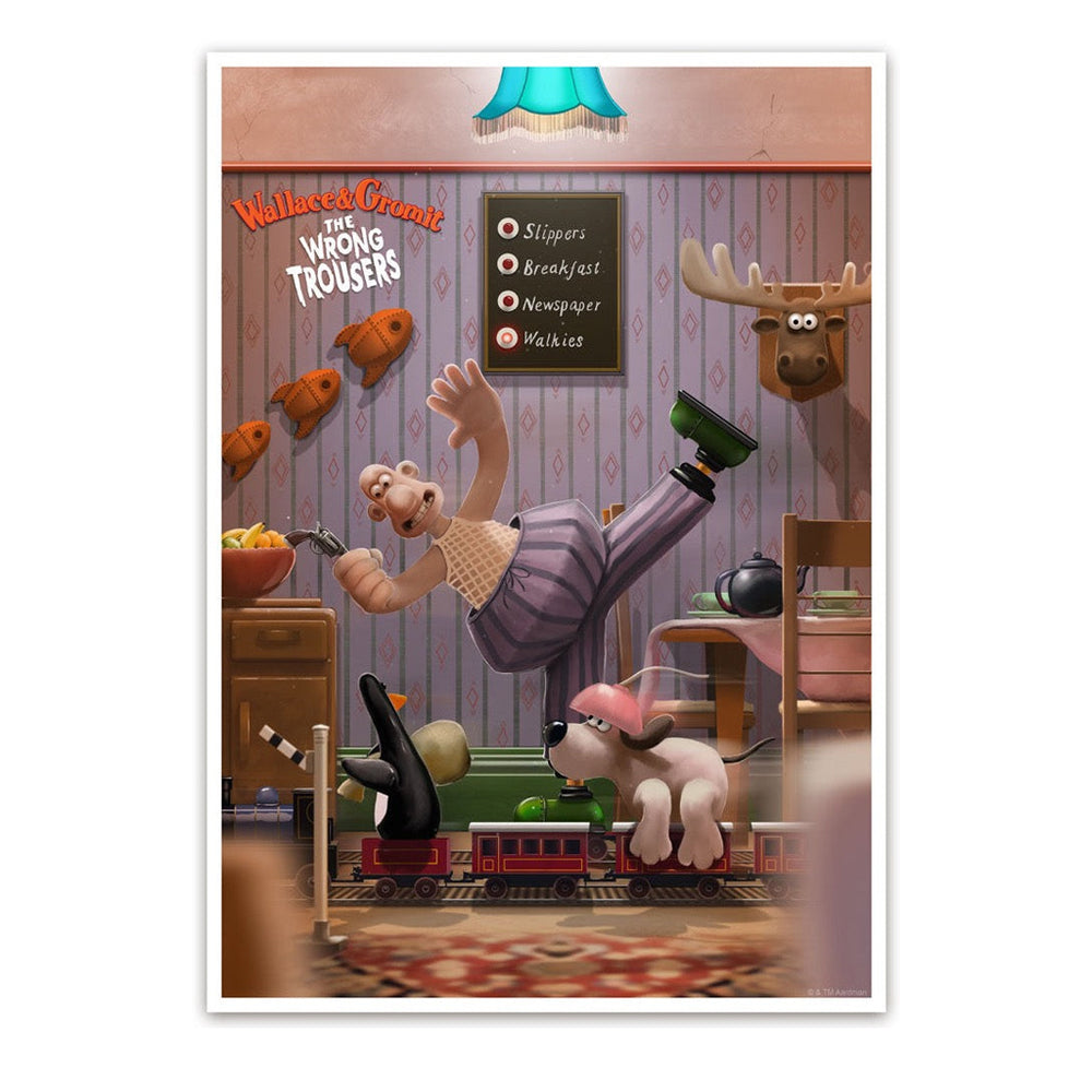 Wallace & Gromit: The Wrong Trousers Print