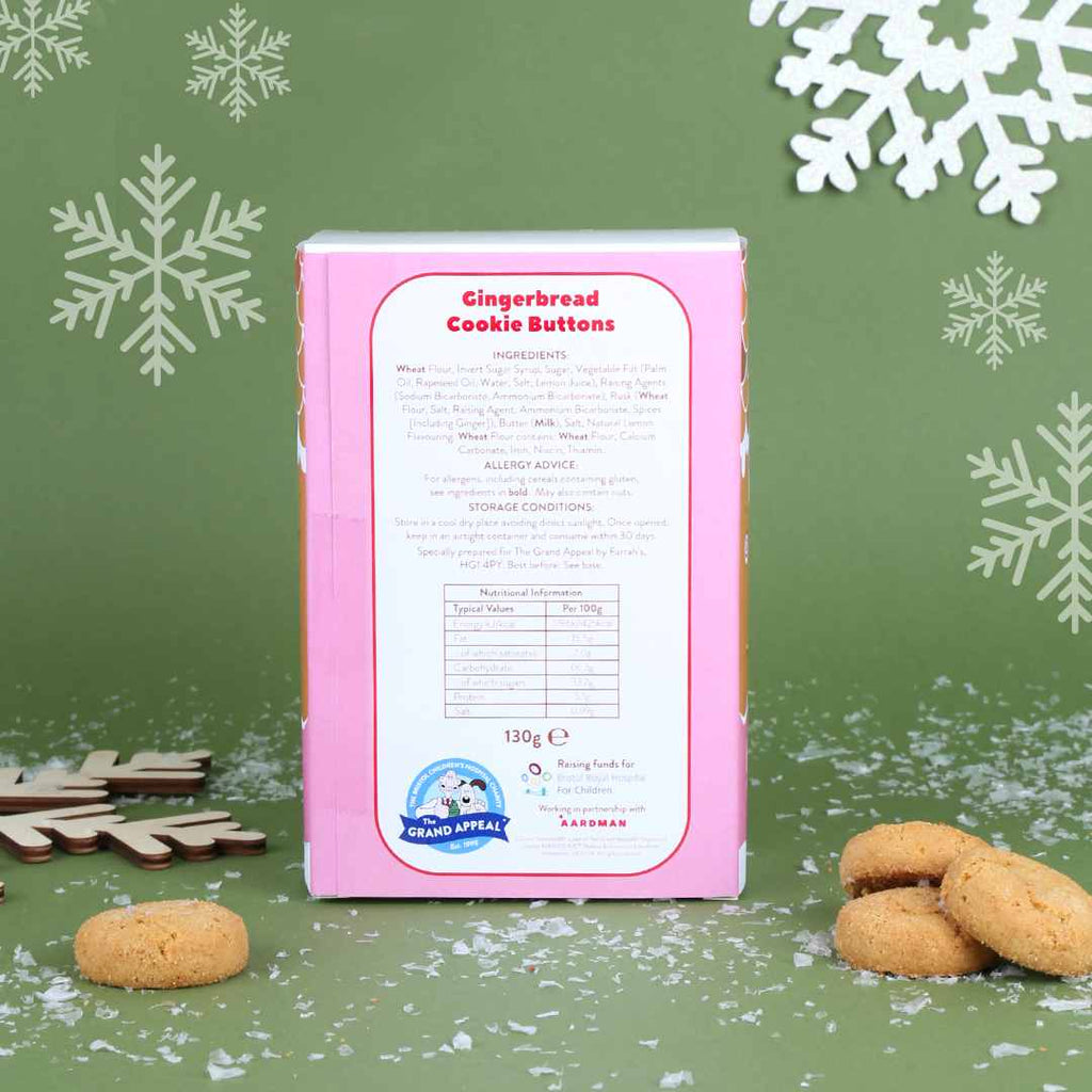 The Gingerbird Mini Gingerbread Cookie Buttons Gift Box