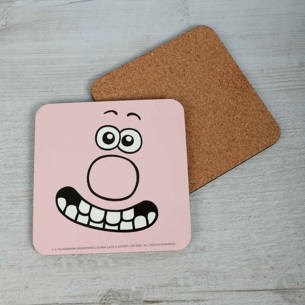 Wallace Face Cork Backed Coaster