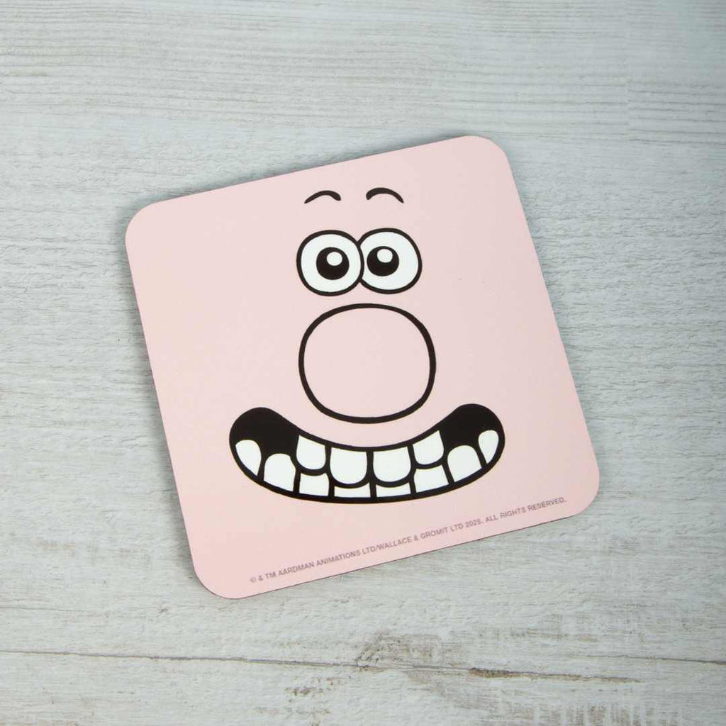 Wallace Face Cork Backed Coaster