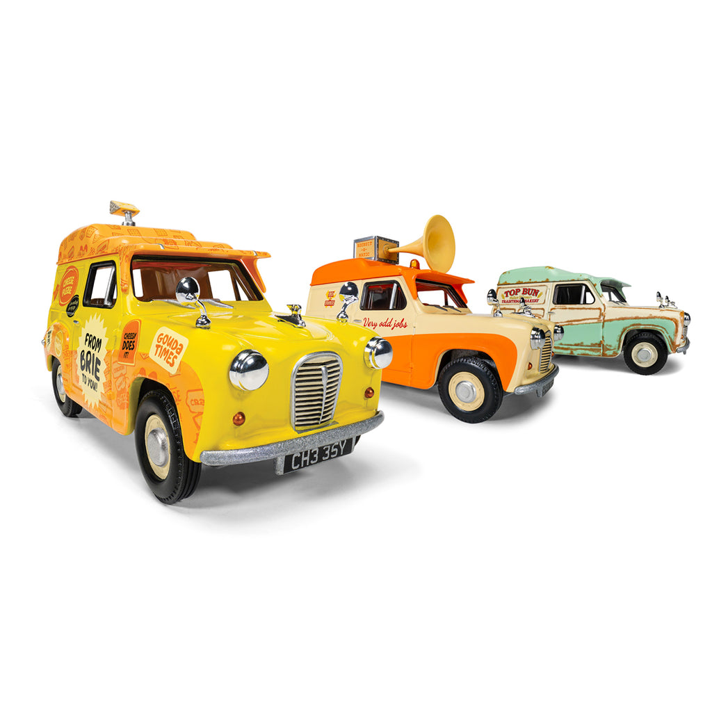 Wallace & Gromit Corgi Austin A35 Van Collectable Set