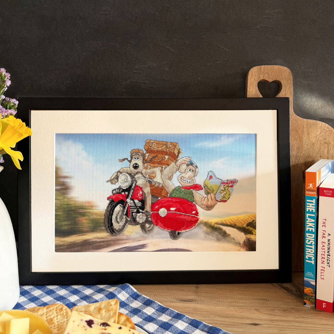 Omitting Kit Wallace & Gromit 'Cracking Holidays' Motorbike Cross Stitch Kit ...