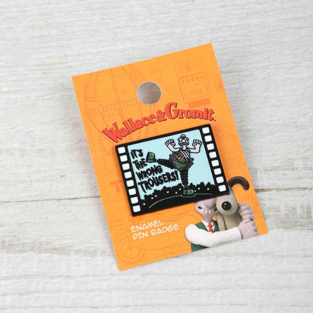 The Wrong Trousers Enamel Pin Badge