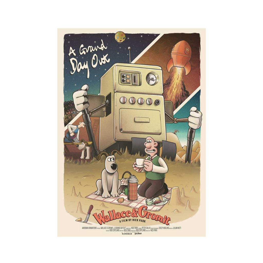 Wallace & Gromit: A Grand Day Out A2 Print