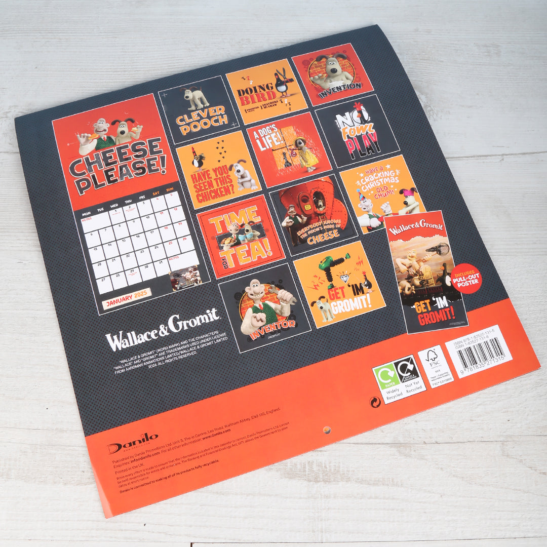 Wallace & Gromit Calendar 2025 Gromit Unleashed Shop