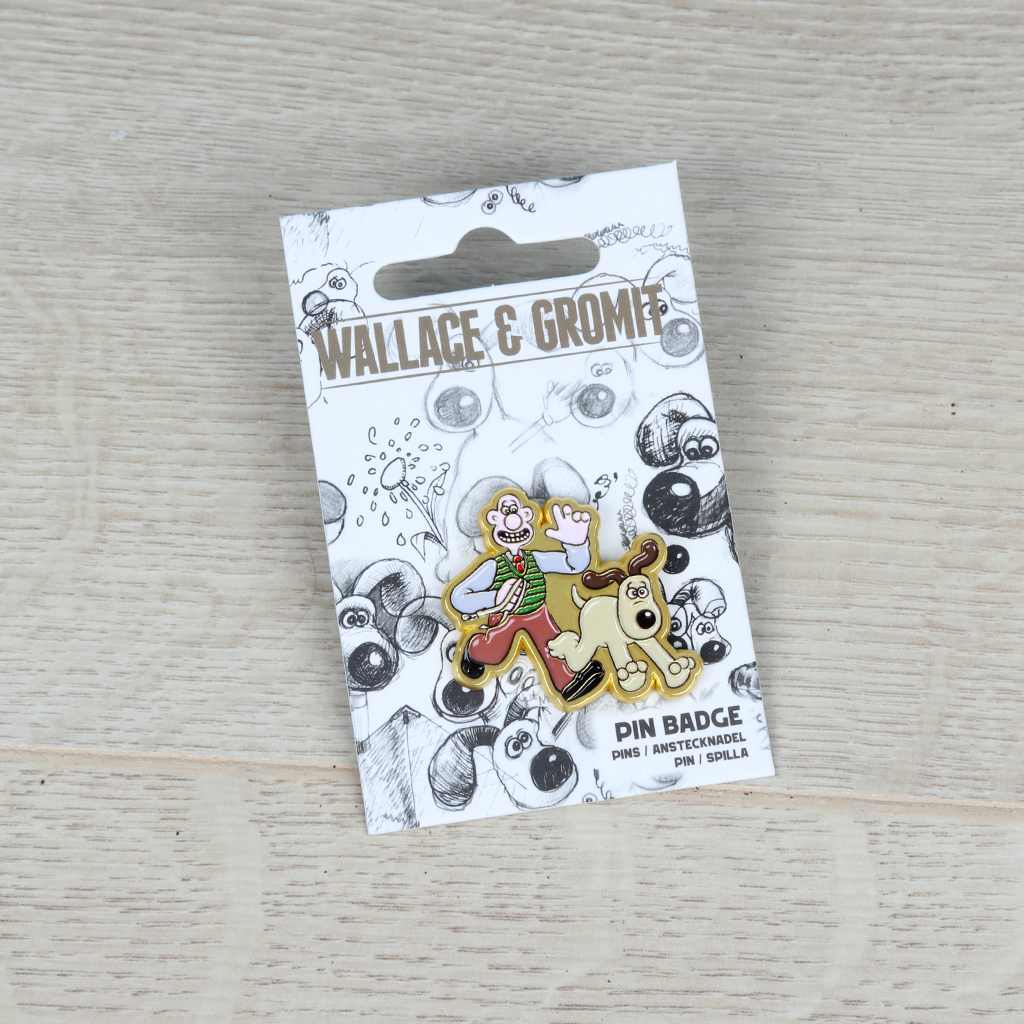 Wallace & Gromit Chasing Gromit Enamel Pin Badge