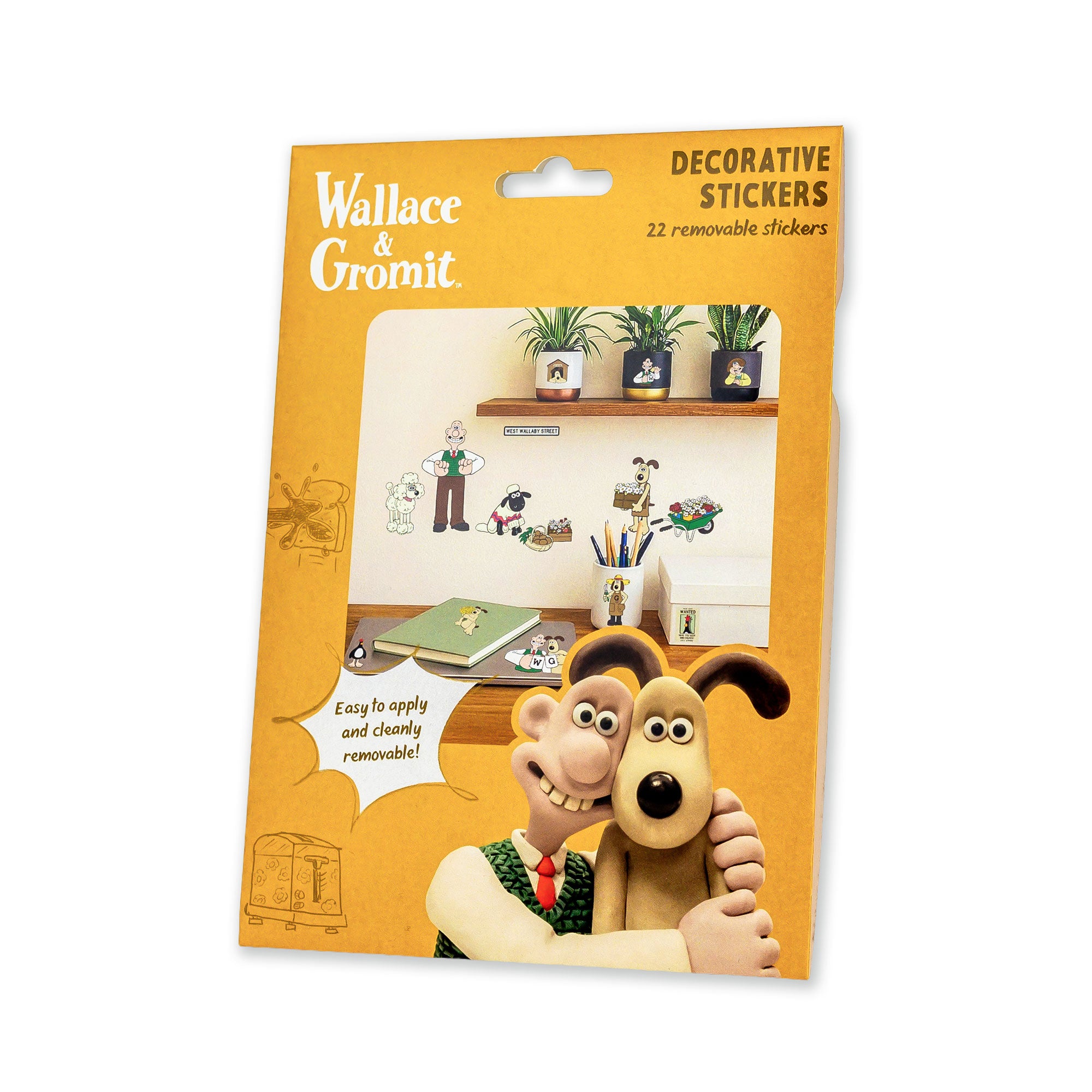 Wallace and Gromit Decorative Sticker Pack – Gromit Unleashed Shop