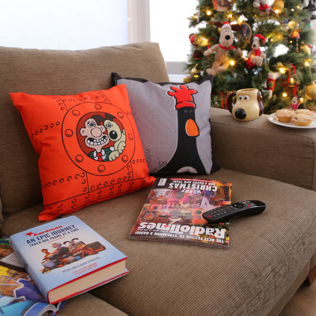 Have You Seen This Chicken? Feathers McGraw Cushion