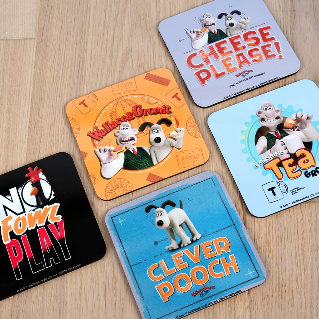 Wallace and Gromit coasters