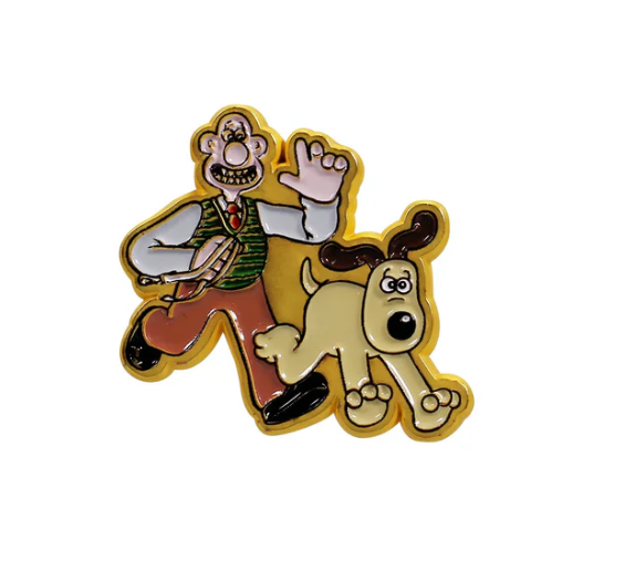 Wallace and Gromit Chasing Gromit Enamel Pin Badge