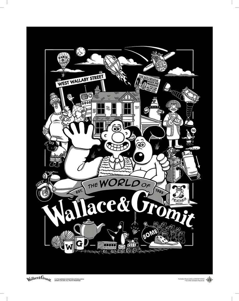 World of Wallace and Gromit Est. 1989 Art Print