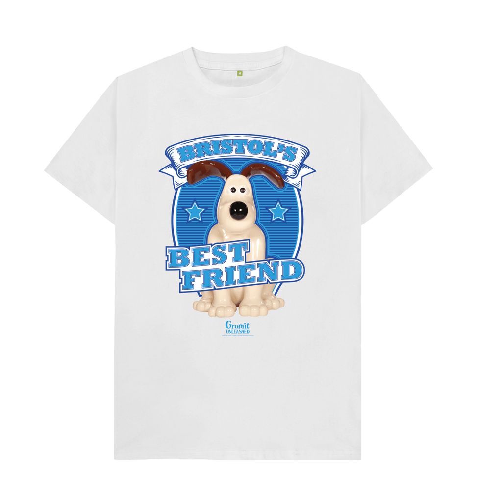White Bristol's Best Friend Gromit, Adult T-shirt