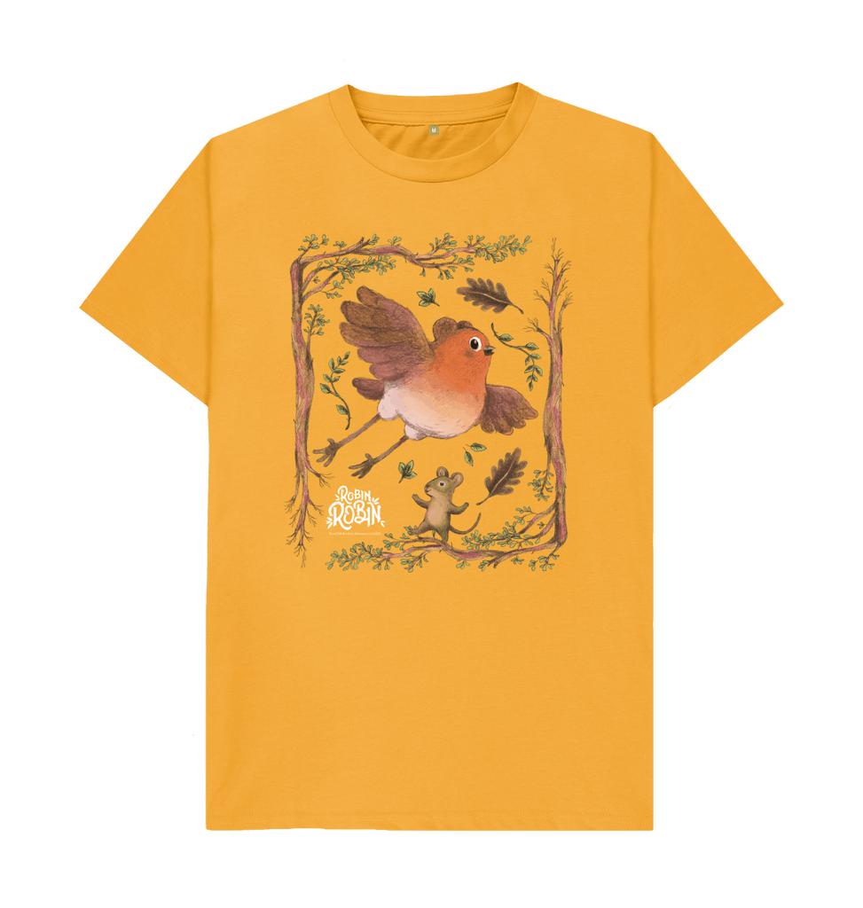 Mustard In the trees Robin Robin - Adult T-shirt