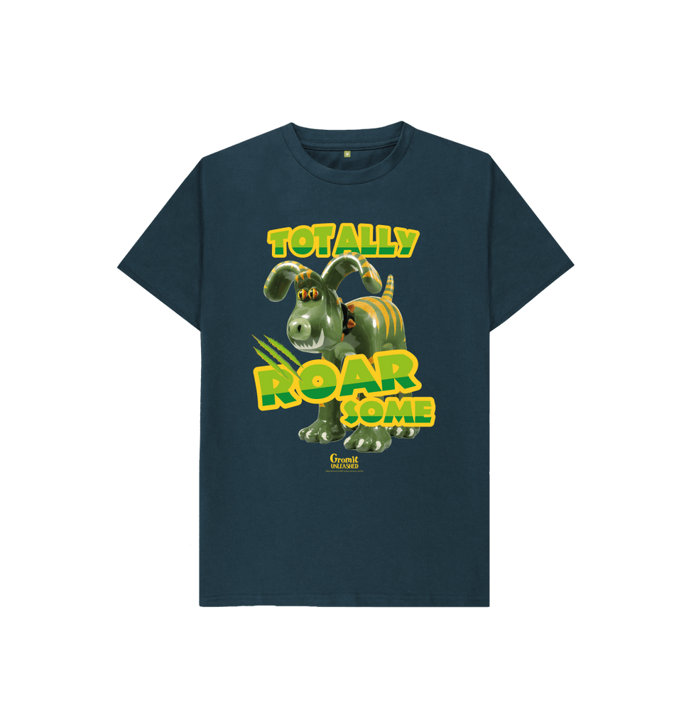 Denim Blue Totally Roarsome Gromit Children's t-shirt