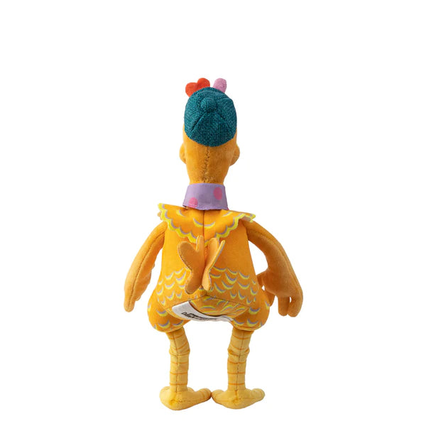 Aardman's Chicken Run Dawn of the Nugget Molly Soft Toy. Back view.