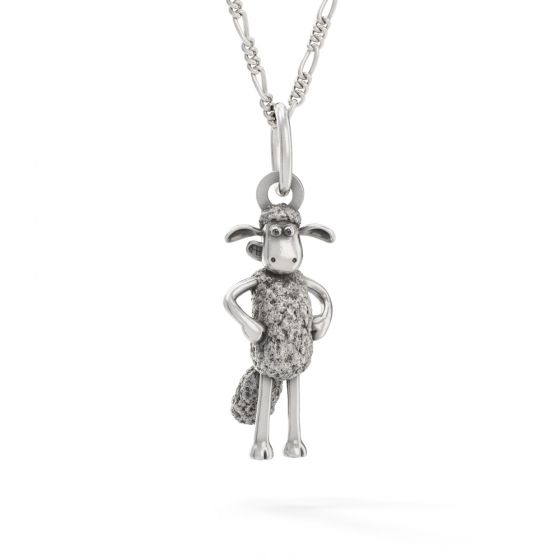 Sterling Silver Standing Shaun the Sheep Necklace