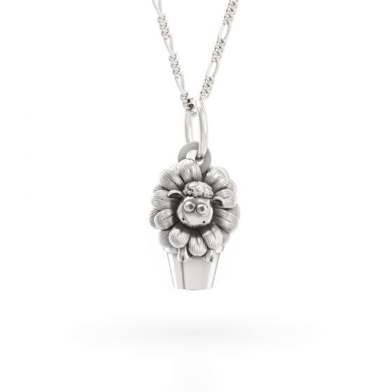Sterling Silver Timmy Flowerpot Necklace