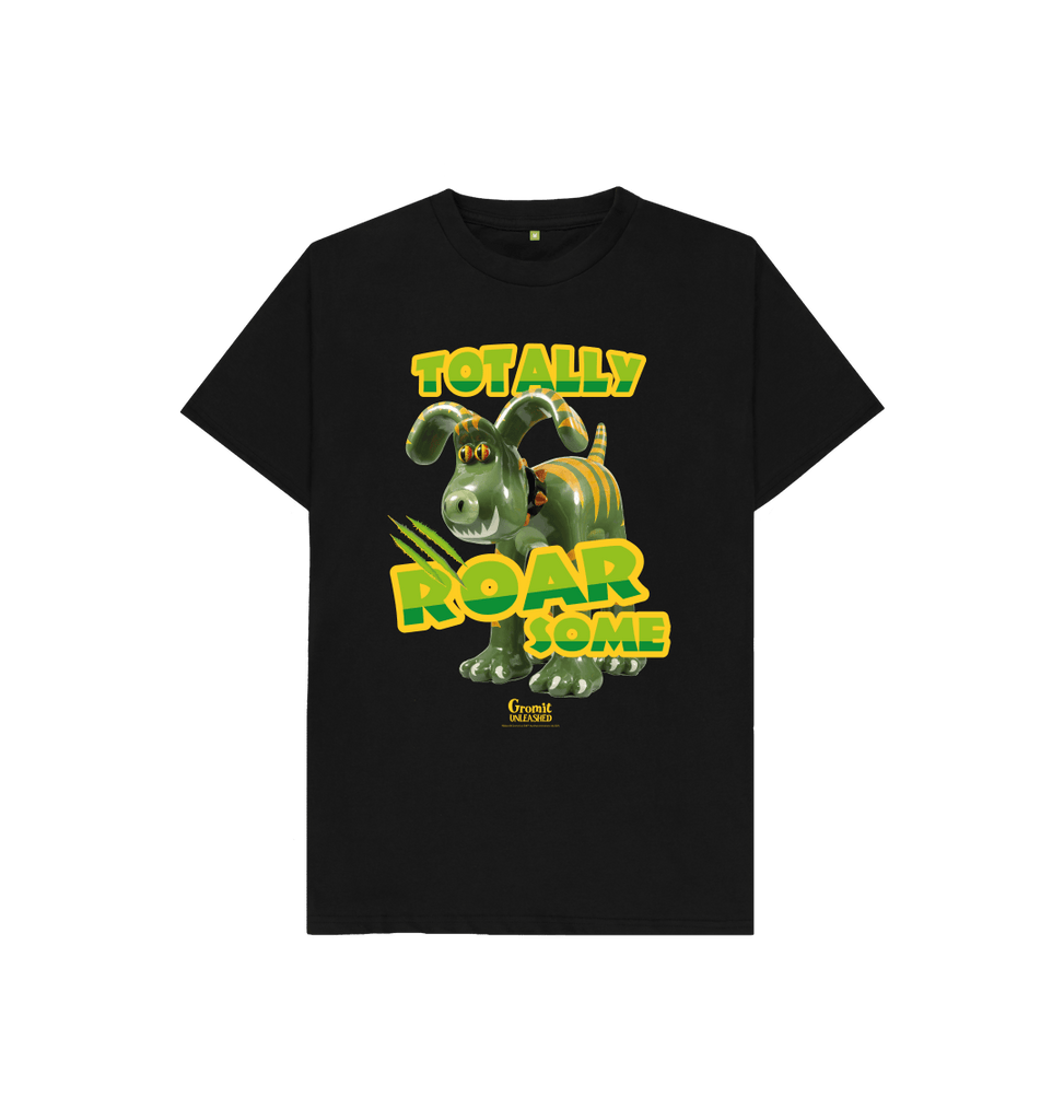 Black Totally Roarsome Gromit Children's t-shirt