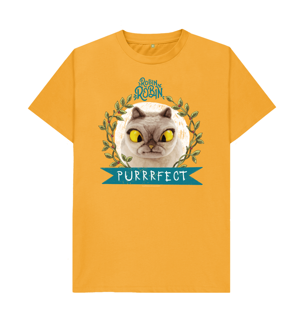 Mustard The Cat, Robin Robin - adult T-shirt