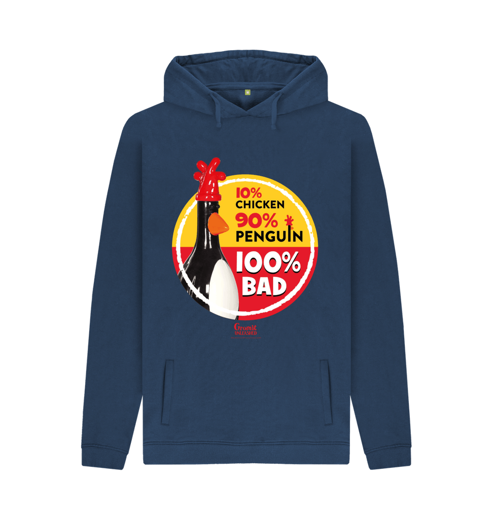 Navy Feathers McGraw 100% Bad Adult Hoodie
