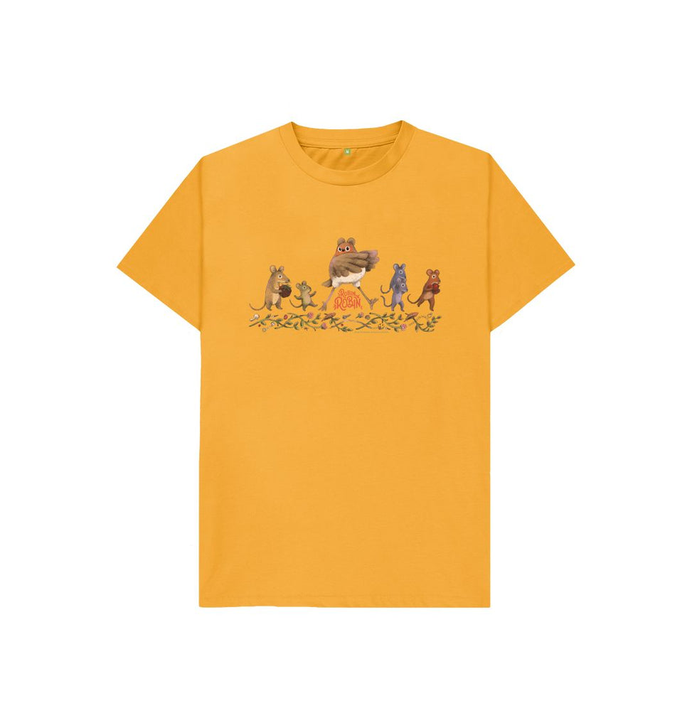 Mustard Robin Robin 'The Sneak', Children's T-shirt