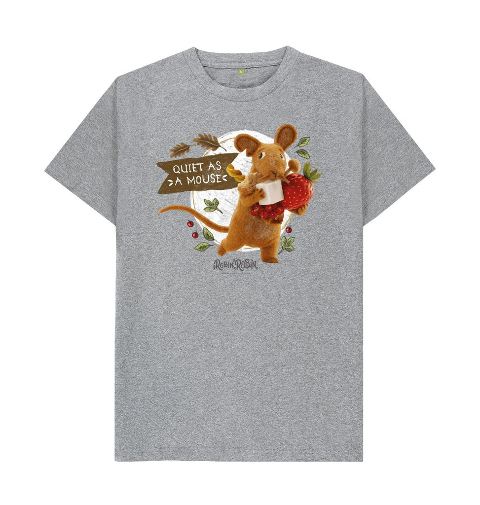 Athletic Grey Dad Mouse, Adult T-shirt