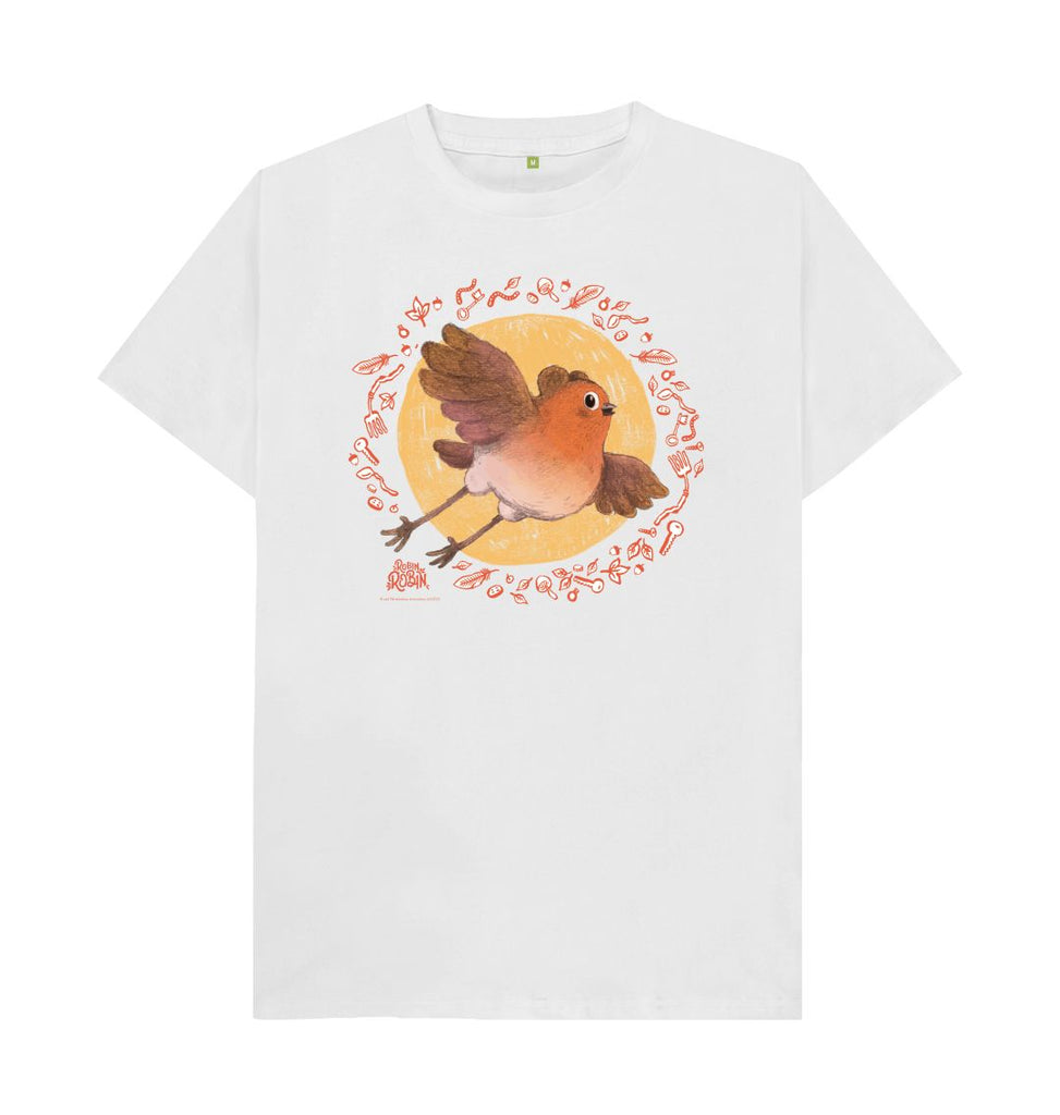 White Flying Robin, Adult T-shirts