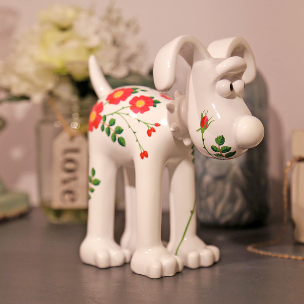 Dog Rose Gromit Figurine