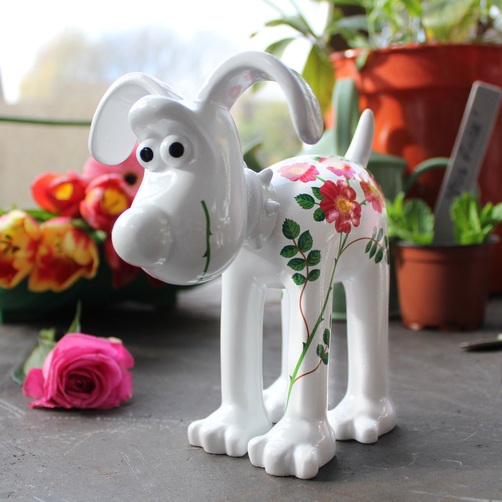 Dog Rose Gromit Figurine