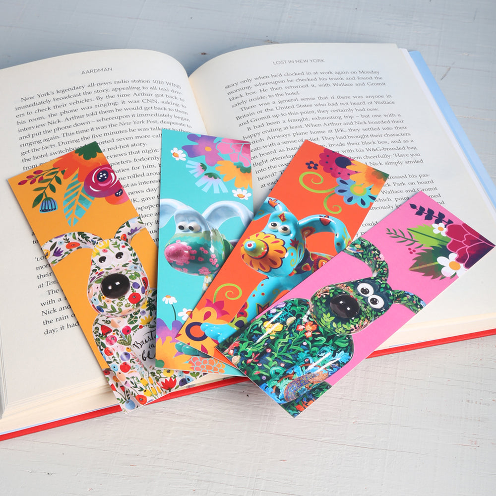 Floral Gromit Bookmarks