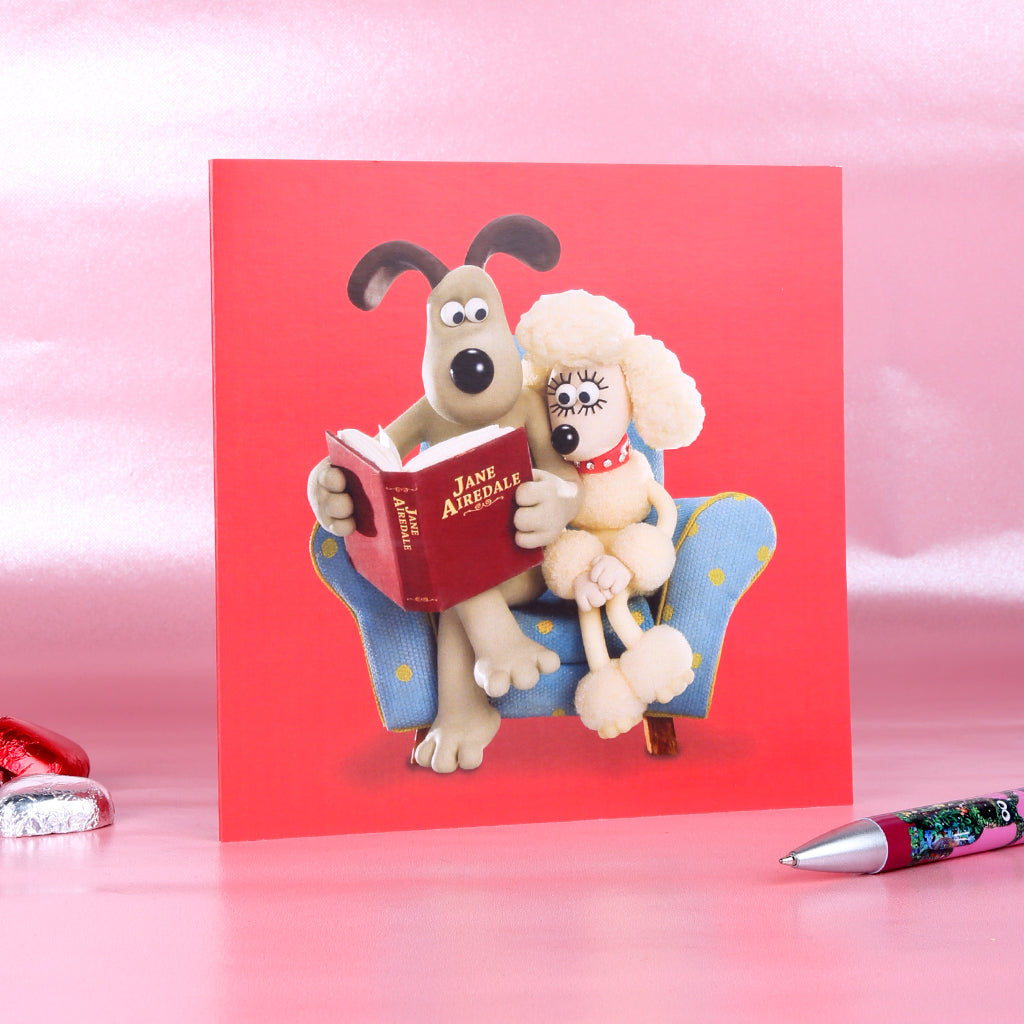 Gromit & Fluffles Reading Card