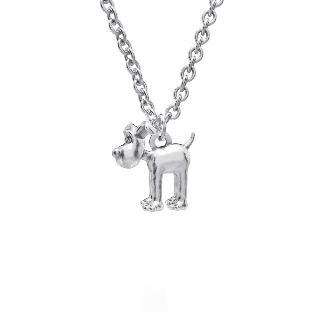 Sterling Silver Gromit Charm Necklace