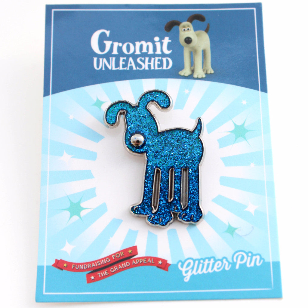 Gromit Unleashed Glitter Pin