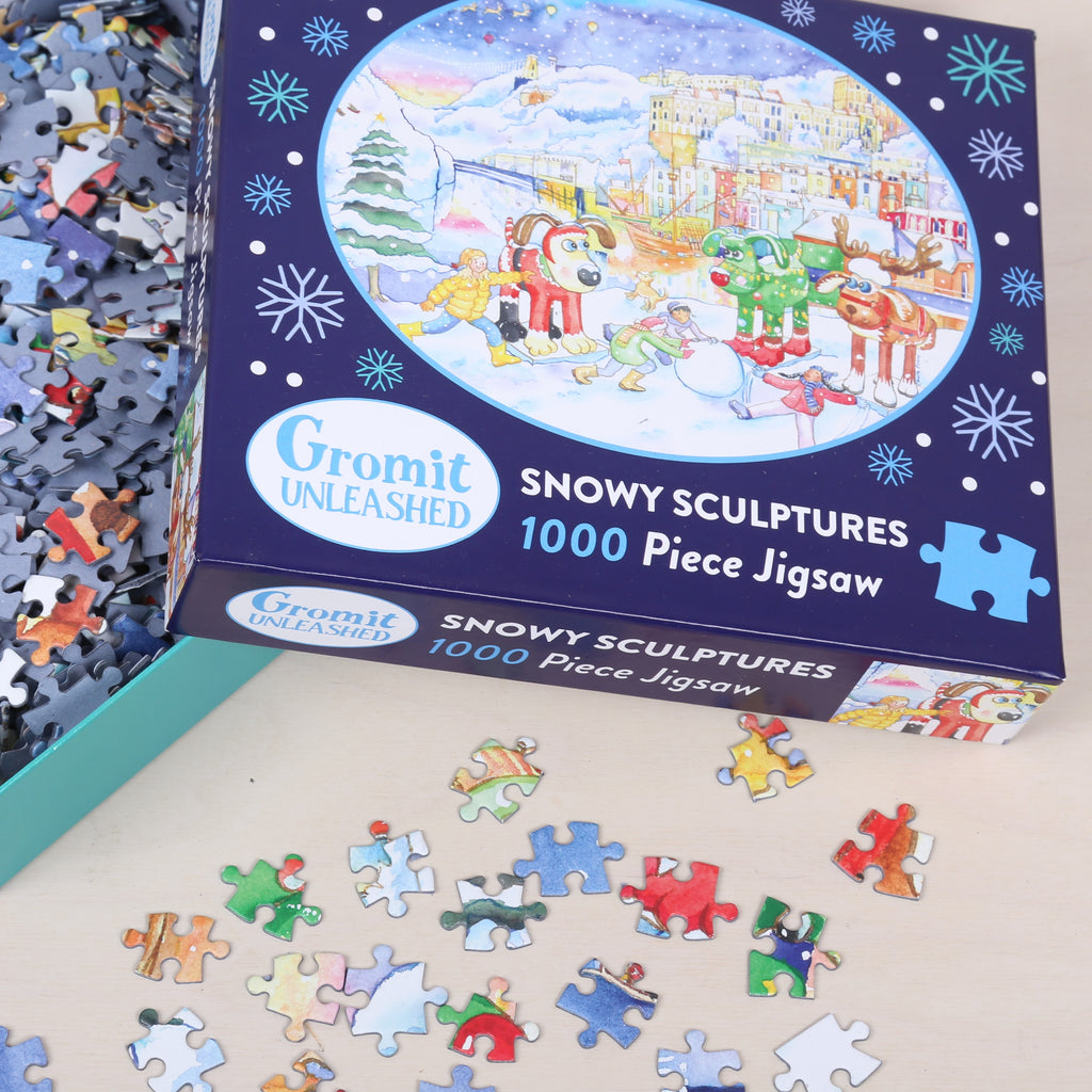 Gromit Unleashed Snowy Sculptures 1000-Piece Jigsaw Puzzle
