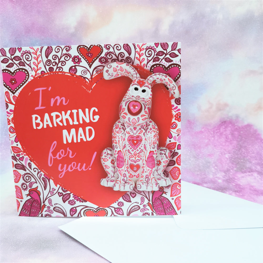 Cupid Mad for You Greetings Card