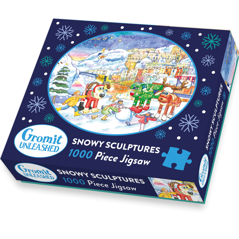 Gromit Unleashed Snowy Sculptures 1000-Piece Jigsaw Puzzle