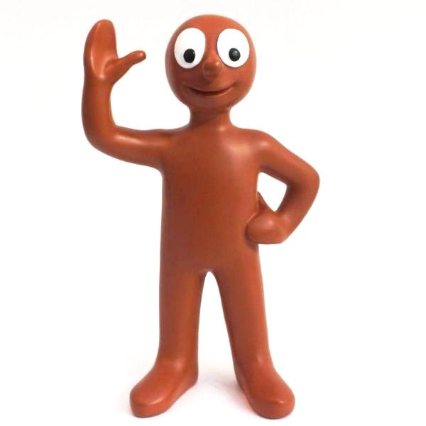 Collectors only 'Classic Morph' collectable figurine. Morph waving in front of a white background. 