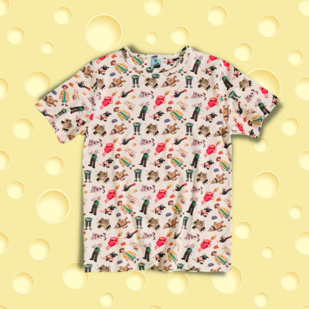Wallace & Gromit All Over Character Print T-shirt