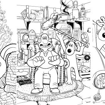 Wallace and Gromit Collection Colouring Book