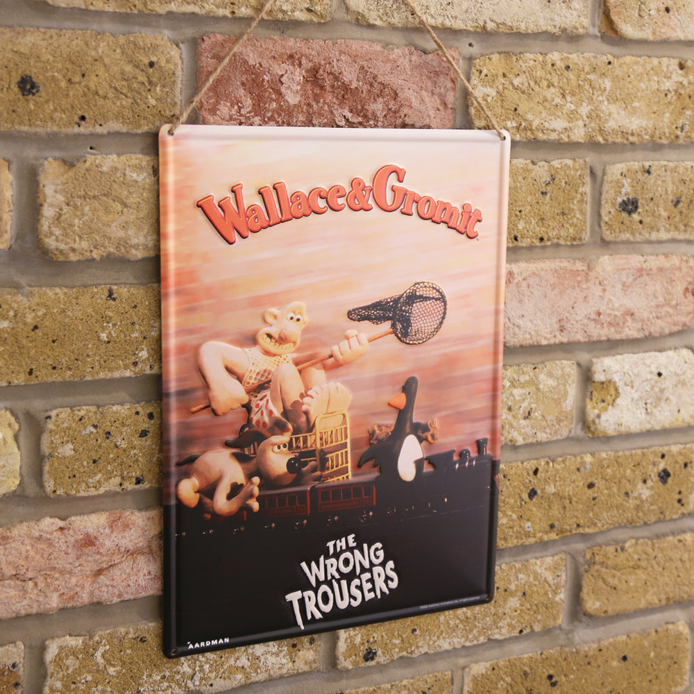 Wallace & Gromit Metal Movie Poster Plaques