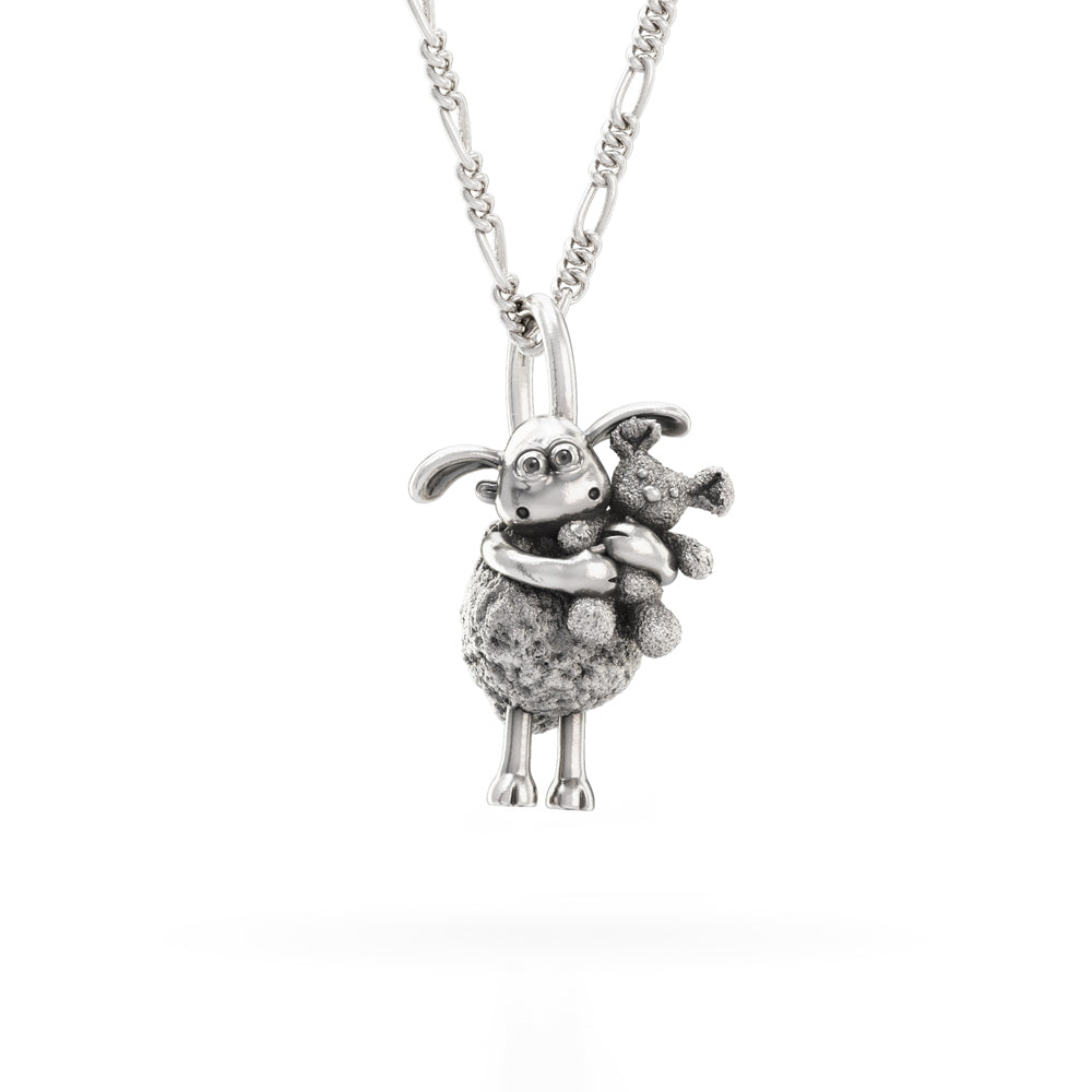 Sterling Silver Timmy and Teddy Charm Necklace