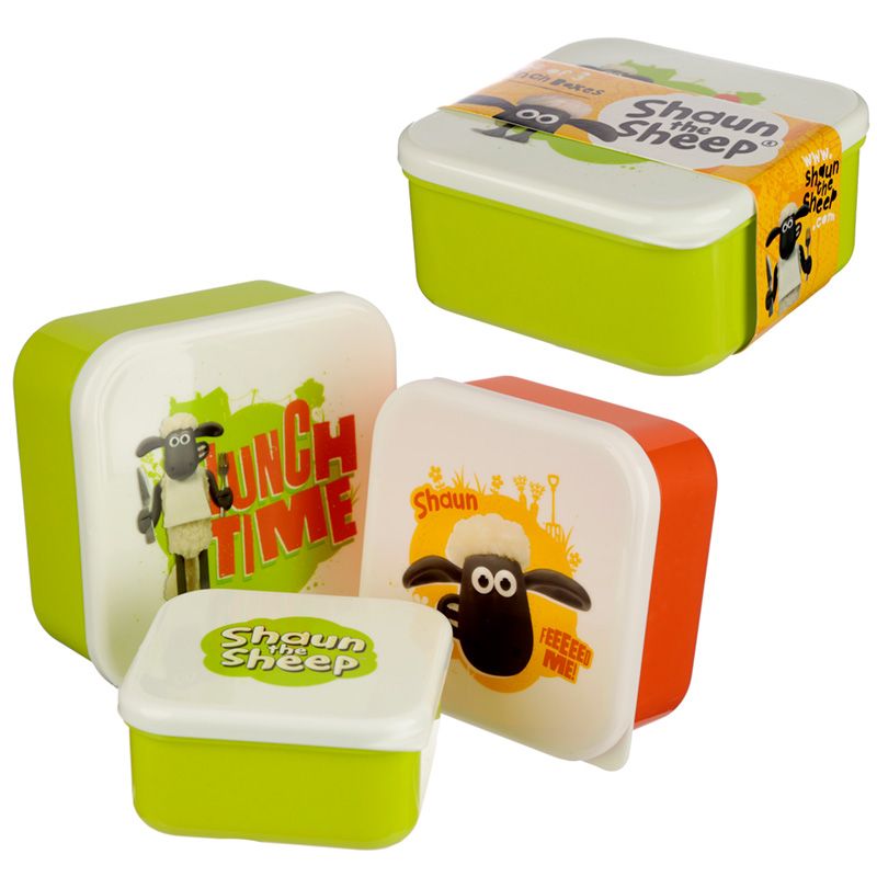 Shaun the Sheep Trio Lunch Boxes