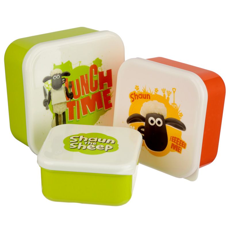 Shaun the Sheep Trio Lunch Boxes