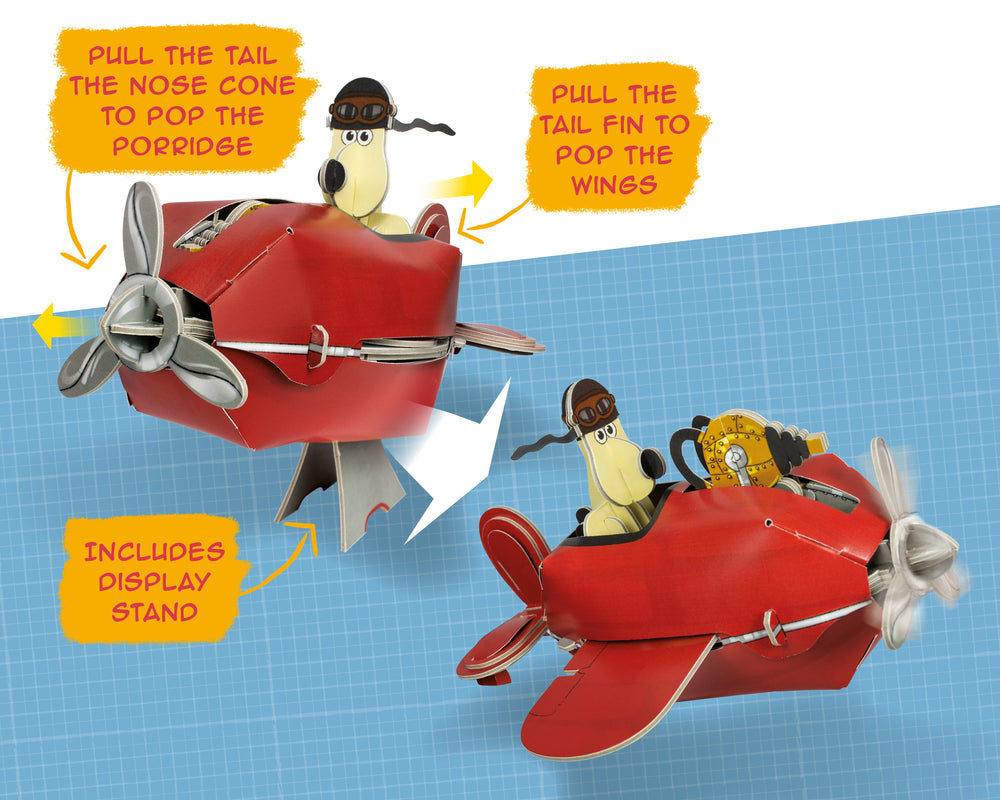 Build Your Own Wallace & Gromit Sidecar Plane Kit