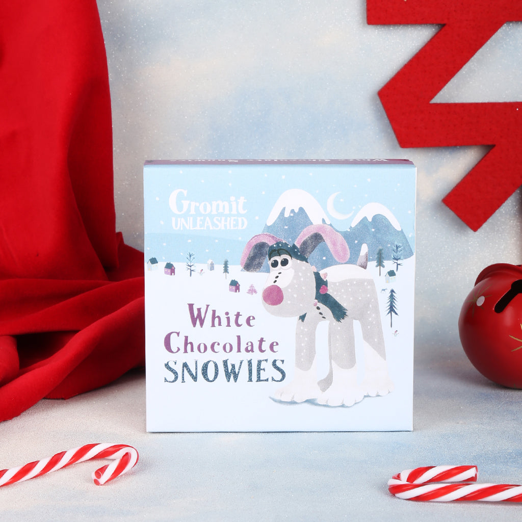 The Snow Gromit White Chocolate Snowies Sweet Box