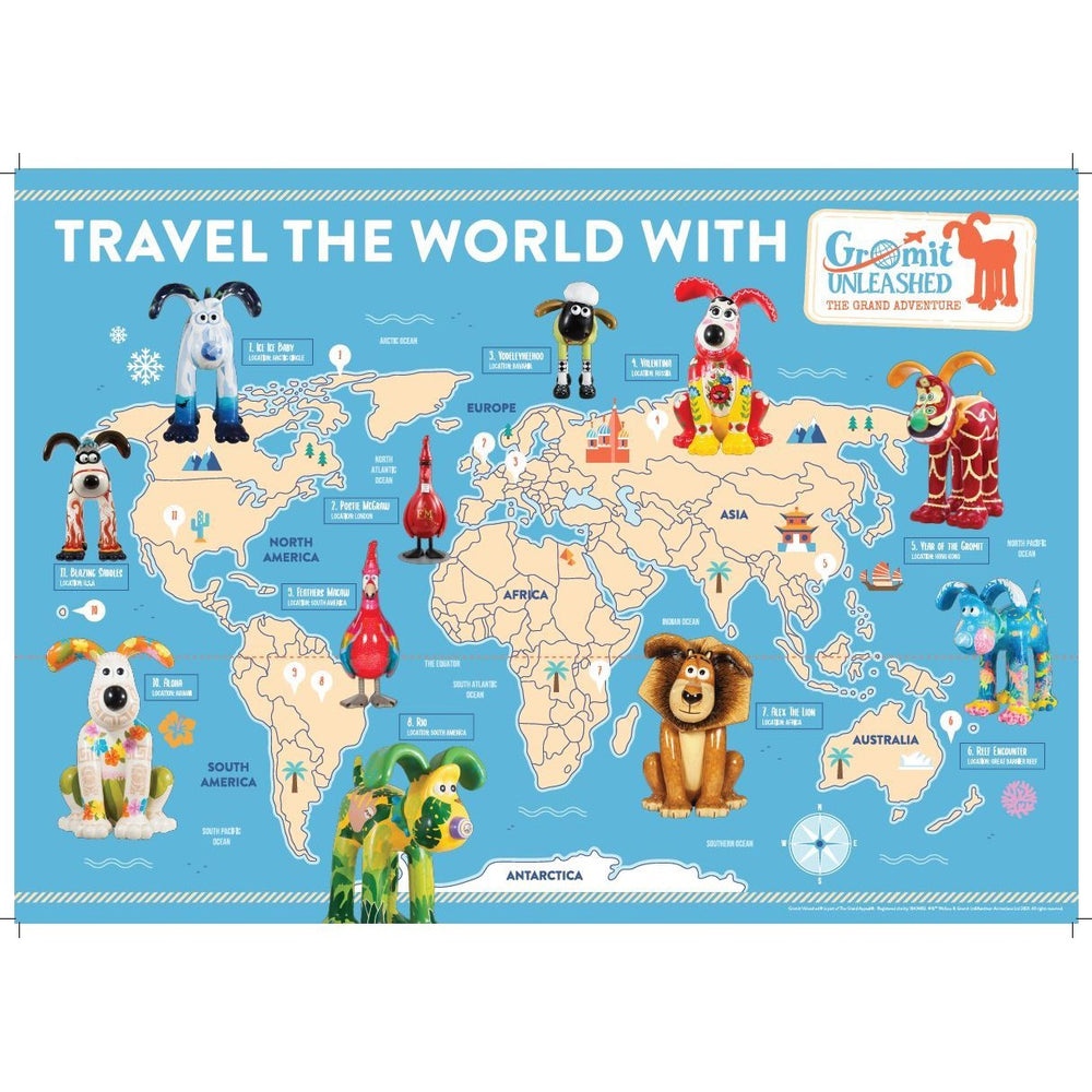 The Grand Adventure A2 World Map Poster Print