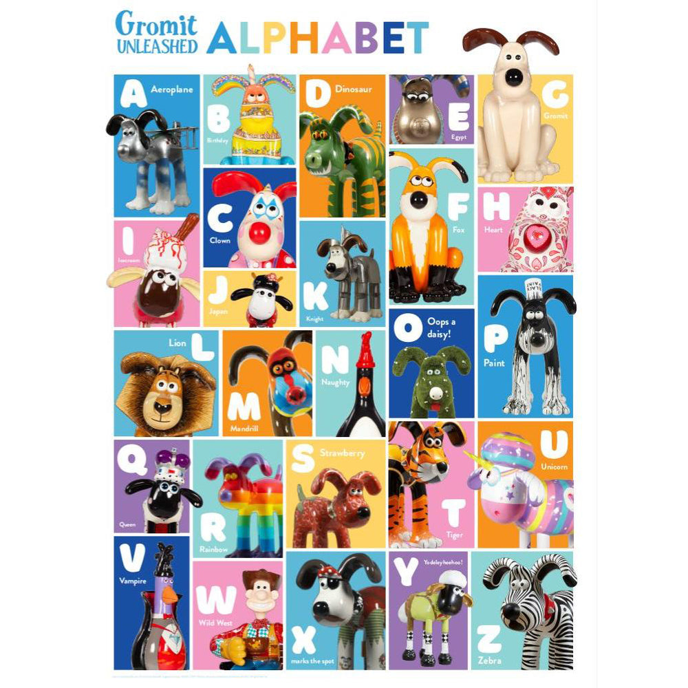 Gromit A-Z Poster Print