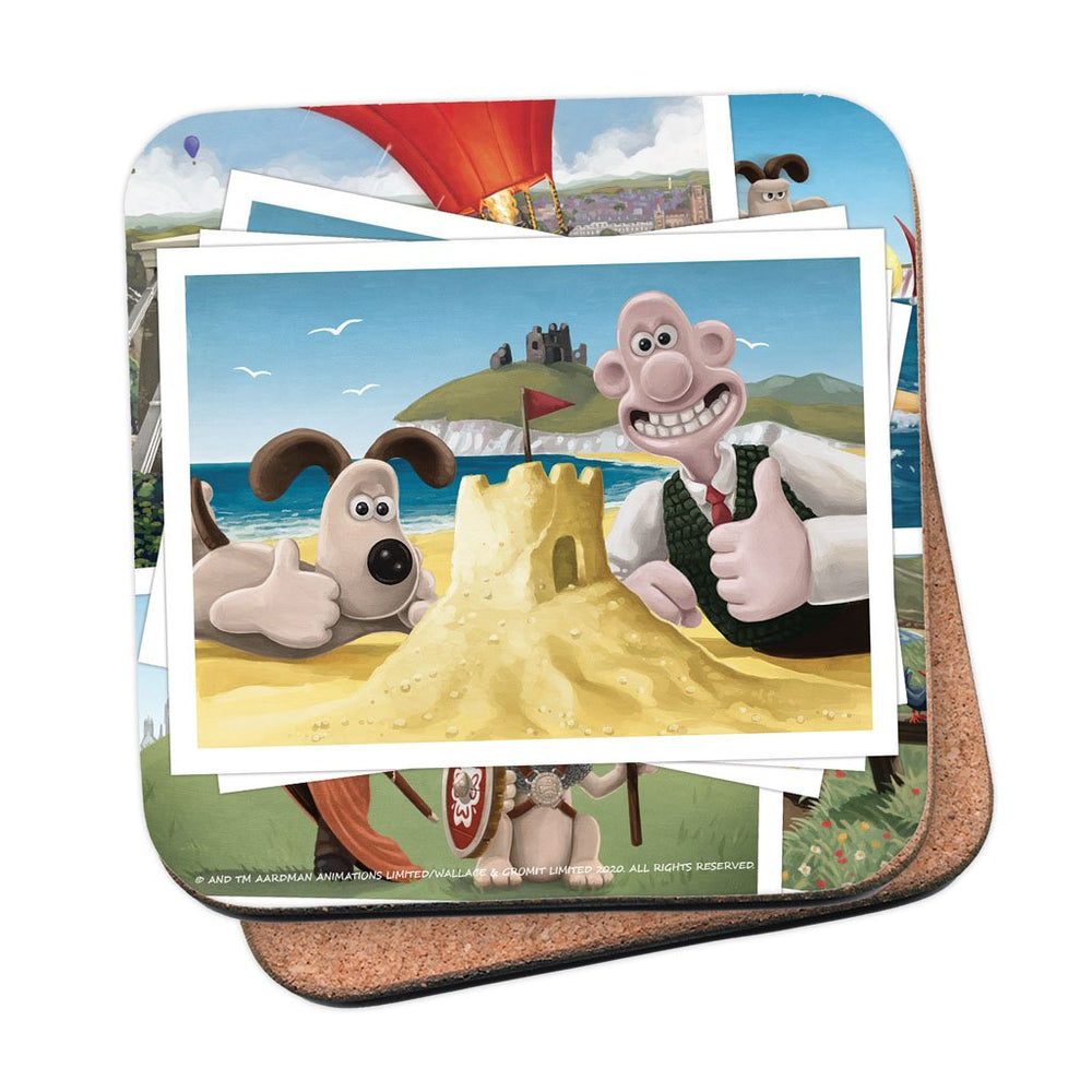 Wallace & Gromit UK Holiday Coasters