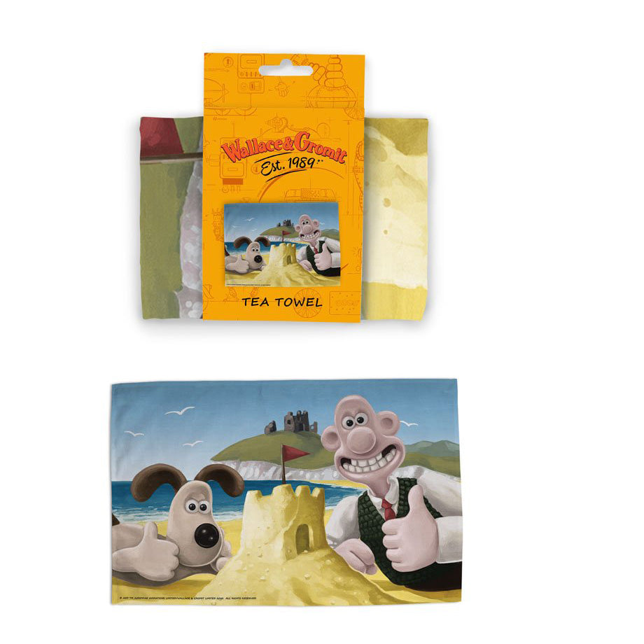 Wallace & Gromit UK Holiday Tea Towels